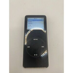 Apple iPod Nano 1st Gen 2GB Black A1137 Tested Works Holds Charge
